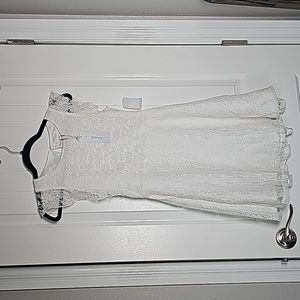 NWT BCBGirls sz 16 white lacey dress